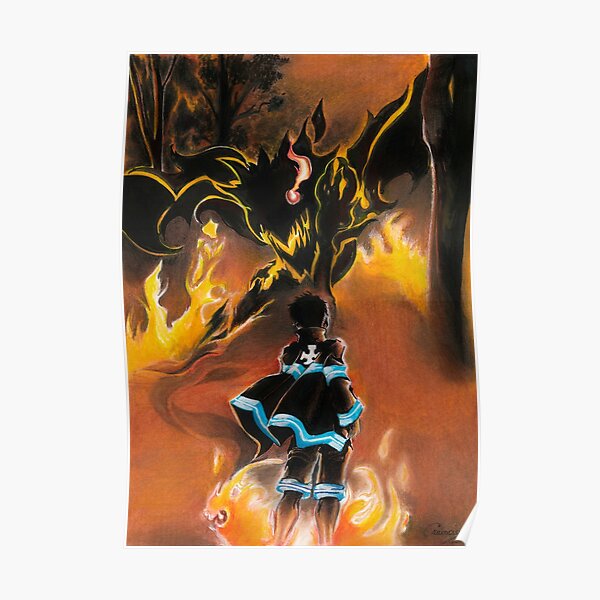 Fire force Shinra Kusakabe Poster RB2806 product Offical fire force Merch