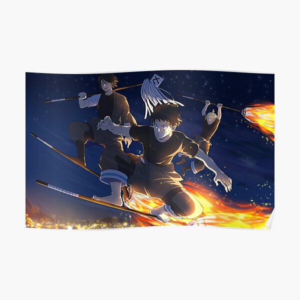 Anime Fire Force HD Wallpapers Poster RB2806 product Offical fire force Merch
