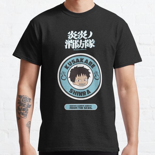FIRE FORCE: KUSAKABE SHINRA CHIBI Classic T-Shirt RB2806 product Offical fire force Merch