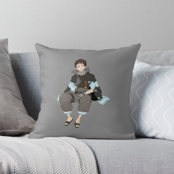 Shinra Kusakabe - Fire Force Throw Pillow RB2806 product Offical fire force Merch