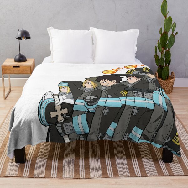 Special Force Company 8 - Fire Force Throw Blanket RB2806 product Offical fire force Merch